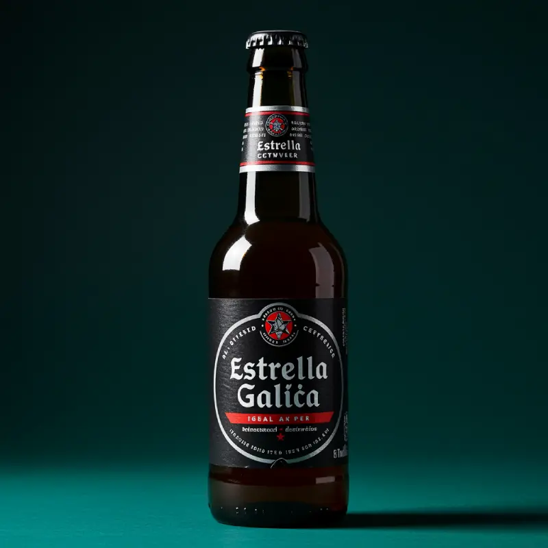 botella Estrella galicia alcachofas Tyche